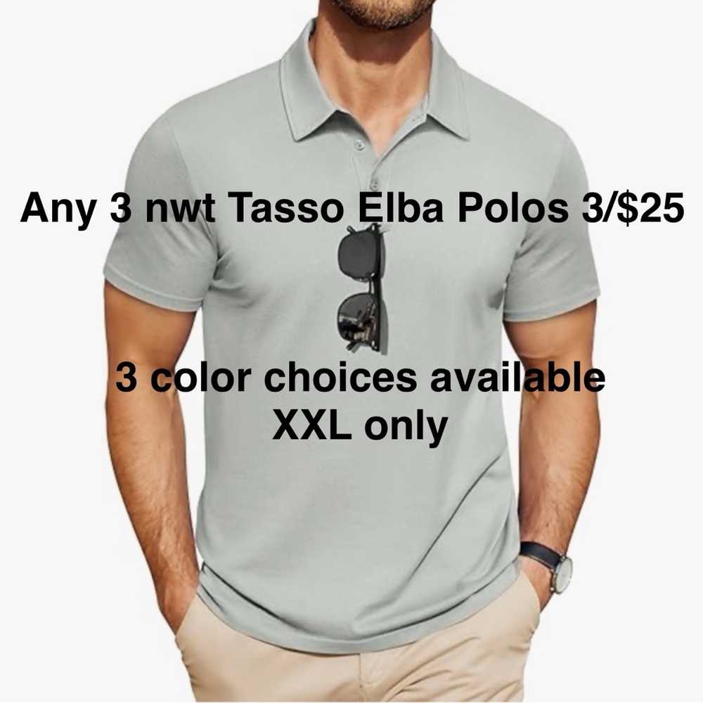 Men's NWT Tasso Elba XXL Polo Shirt